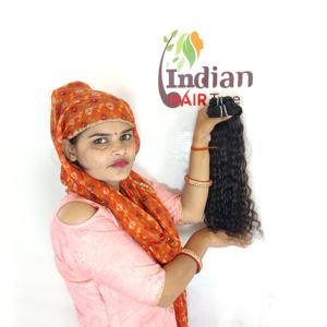 ผมต่อแบบอินเดียคลื่นลึกเป็นลอนเหมือนผมสำหรับผู้หญิงมัดเป็นลอนเหมือนผมสีดำธรรมชาติ100% ราคาถูก - Product Image 5