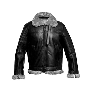 Vestes en cuir aviateur pour hommes d'hiver de haute qualité Veste best-seller pour hommes Veste pour hommes à bas prix tendance OEM - Product Image 5