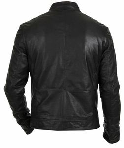 Design personnalisé Vente en gros Veste en cuir mode personnalisée de haute qualité Veste en cuir pour hommes - Product Image 4