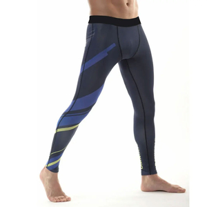 Vente en gros Leggings athlétiques de compression pour hommes Logo personnalisé Gym Fitness Jogging Collants pour la course - Product Image 2