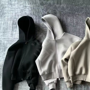 Sweat-shirts à capuche décontractés pour hommes de haute qualité, en tissu polaire, respirants et écologiques, avec fermeture éclair, meilleur prix en stock - Product Image 2
