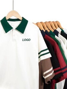Camiseta Unisex con Cuello de Color, Tejida y Estampada, 100% Algodón, Transpirable, con Logotipo Personalizado, Uniforme de Trabajo OEM, Venta al Por Mayor en Vietnam - Product Image 5