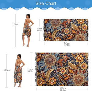 Pareo de Poliéster de Secado Rápido, Elegante Traje de Baño para Comodidad en la Playa - Product Image 6