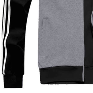 Chándal de alta calidad con logotipo estampado de Jogger para hombres negro de dos piezas 100% poliéster algodón adultos ropa de invierno para correr - Product Image 2