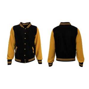 Chaqueta universitaria de béisbol con manga de cuero Vintage Letterman, cadena personalizada, Parche de chenilla bordado para hombres, tejido informal Unisex - Product Image 6