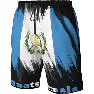 Shorts en maille 100% polyester pour hommes, décontractés, athlétiques, pour la salle de sport, vêtements de fitness, taille mi-haute, tissu tissé peigné, impression numérique rapide - Product Image 1