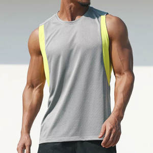 เสื้อกล้าม100% คอตตอนแขนกุดสำหรับผู้ชายระบายอากาศได้ดีแห้งเร็วสำหรับยิมสไตล์สปอร์ต - Product Image 3