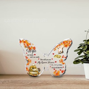 Modern Acrylic Butterfly-Shaped <b>Block</b> Eco-Friendly Decorative Gift for Celebrations and Home Decor Special Occasions - Product Image 2