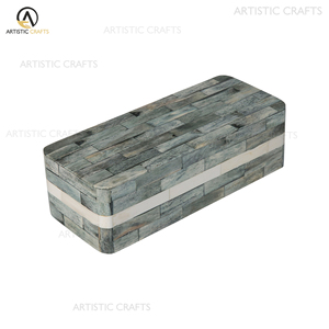 Geometric Design Eco-Friendly <b>Storage</b> <b>Box</b> for Home Decor and Gifts Natural Crafts Jewellery Organiser - Product Image 1