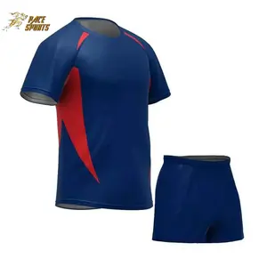 OEM Custom Latest Design Stylish High Quality Sublimated Hot Sale Thick Rugby Shirt With Shorts Uniform Set