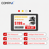COMPAX 3.7 İnç İç Mekan Kablosuz Ağ Geçidi IP65 Elektronik Raf Etiketleri, Perakende Mağazaları için Grafik Bulut Sistemi ile