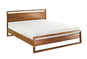 Lit en teck de style fusion européen-chinois moderne |   Lit Queen King-Size, luxe durable, conçu pour la maison sophistiquée - Product Image 6