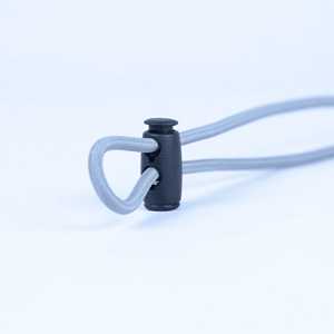 ตัวล็อคเชือกทั้งกระบอกสีดำสำหรับยึดเพื่อความปลอดภัยในการยึดสำหรับสายเชือกและสายรัด - Product Image 4