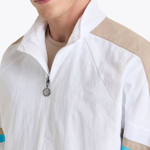 Chaqueta de nailon con cuello levantado ligera e impermeable para hombre al por mayor chaqueta cortavientos transpirable personalizada para hombre - Product Image 4