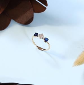 Anillo de compromiso de diamantes chapado en oro de 14 quilates de alta calidad superventas al por mayor diseño elegante certificado por IGI ideal para aniversario - Product Image 5