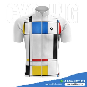 Maillots de cyclisme pour hommes de qualité supérieure grande taille chemises courtes en polyester imprimées par sublimation à séchage rapide écologiques respirantes - Product Image 2