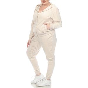 <b>Velvet</b> Tracksuit <b>for</b> <b>Women</b> Custom Logo Velour Sweat Suit Over Size Track Suit Jogging Velour Lady Track Suit - Product Image 3