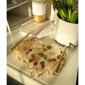 Plateau de service de luxe en résine effet marbre pour table à manger d'une seule pièce avec forme et taille personnalisées à des prix abordables - Product Image 5