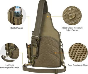 Mochila de Pesca Impermeable de Gran Venta con Soporte para Cañas, Cierre de Cremallera, Múltiples Compartimentos y Diseño Ligero Tipo Bandolera - Product Image 4