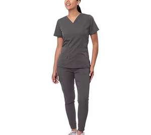 Tenues médicales classiques de qualité supérieure en tissu doux, personnalisables, avec ensembles de blouses et de pantalons, uniformes pour infirmières, femmes et hommes, vente en gros - Product Image 6
