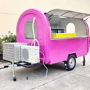 Remolque de Comida Móvil para Hot Dogs con Equipamiento de Cocina, Camión de Comida Móvil Tipo Airstream para Hamburguesas en Venta en Florida, EE. UU. - Product Image 1