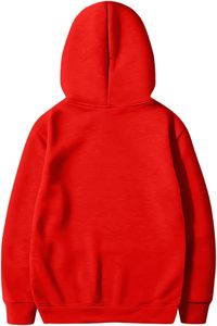 Sweat à capuche oversize en molleton polyester/coton épais style Hip Hop, imprimé sérigraphié, personnalisable avec logo, idéal pour l'hiver et les loisirs - Product Image 2