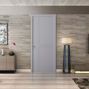 Puerta Interior de MDF de Diseño Moderno, Buena Calidad, Resistente al Viento, Estructura Estable, Acabado en PVC con Vetas de Madera, Puertas Corredizas Simples - Product Image 4