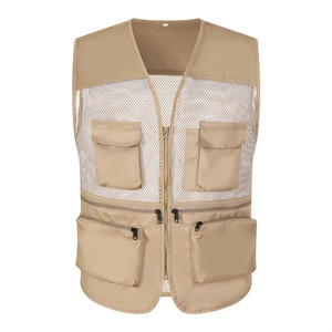 2025 nouvelle mode Hip Hop Style hommes gilet bouffant été respirant Multi poche randonnée Cargo gilet - Product Image 6