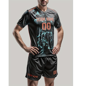 Maillot de football américain sur mesure de haute qualité Premium impression numérique Sublimation équipe haut court maillot de football américain Premium - Product Image 3