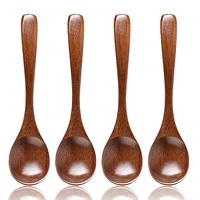 Nuevo diseño de cucharas de ensalada de madera, servidores para restaurante, Hotel, hogar, servidor de ensalada decorativo, juego de herramientas para frutas y verduras