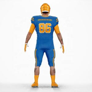 Uniformes de fútbol americano personalizados, uniforme de fútbol americano de secado rápido de alta calidad para jóvenes adultos con nombre de equipo - Product Image 6