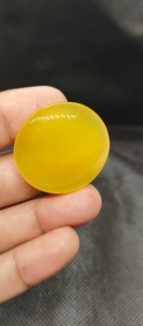Natural Yellow <b>Onyx</b> Cabochon Smooth Polished Loose Gemstone UDGEMS Model 582 for Jewelry Making - Product Image 2