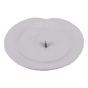 Porta Spirale Antizanzare in Porcellana Bianca Jungle 19x2.5 cm, Elegante Accessorio Repellente per Insetti - Product Image 1