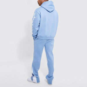 Ensemble de survêtement pour homme imprimé personnalisé, 2 pièces, sweat-shirt à capuche en molleton de coton et jogging, streetwear, survêtement décontracté pour homme - Product Image 2