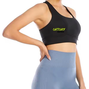 Technologie de collage personnalisée en usine vêtements de sport d'entraînement soutien-gorge de course à dos nageur soutien-gorge de sport de yoga débardeurs personnalisés - Product Image 2