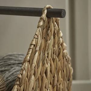 Tienphong gros jacinthe d'eau tissée à la main avec poignées en bois pour vêtements jouets polyvalents - Product Image 5