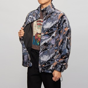 แจ็กเก็ตขนสัตว์กลางแจ้งสวมใส่สบายมีหลายกระเป๋าปรับชายเสื้อและแขนเสื้อสไตล์ฤดูหนาว - Product Image 3