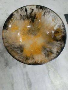 Bol en résine dernier modèle Articles de fête nouvellement conçus et faits à la main Bol en résine élégant hautement poli - Product Image 5