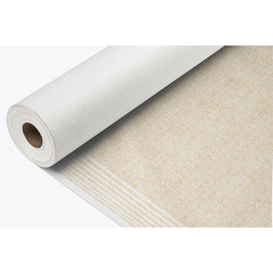 Rouleau de nappe blanche 1,2x25m Nairobi à imprimé terre cuite Bambutex Naturel B2B - Product Image 1