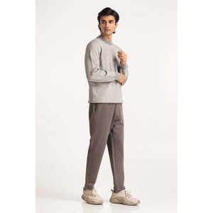 Pull à col rond pour homme 100% coton avec capuche, motif et imprimé automne, tricot MN-SWT-WS24-058 - Product Image 1
