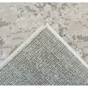 พรมลายทางสีครีมสไตล์วินเทจจาก Netline Home Maestro-Plush ผลิตด้วยเครื่องจักร สำหรับห้องนั่งเล่น รูปทรงสี่เหลี่ยมผืนผ้า เหมาะสำหรับเป็นของขวัญ - Product Image 4
