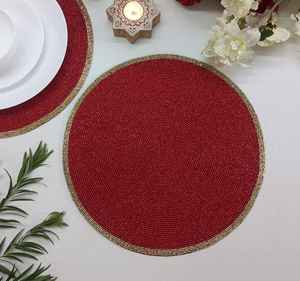 Napperons de tapis perlés de haute qualité pour les célébrations du Nouvel An de la décoration de Noël du Festival - Product Image 2