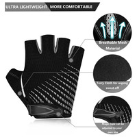 Vente en Gros de Fitness Respirant Ventilé Demi Doigt Haltérophilie Exercice Sports Workout Racing Bicyclette Cyclisme Gym Gants Hommes