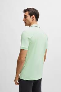 Camiseta polo de color sólido con logotipo personalizado de algodón de verano 100% para hombre, camiseta Polo de manga corta de punto ajustada para hombre - Product Image 3