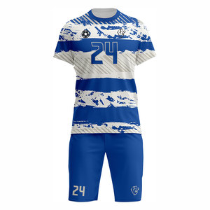 Nouvelle Collection de Vêtements de Sport Personnalisés pour Hommes, Tenues de Football Personnalisées pour Jeunes avec Logo et Numéros, Ensembles d'Uniformes de Football Sublimés - Product Image 1