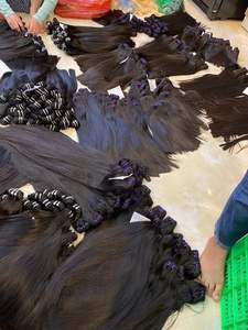 Raw Unprocessed <b>Straight</b> <b>Hair</b> Natural Black Color Vietnamese Raw <b>Hair</b> From 100% Human <b>Hair</b> - Product Image 3