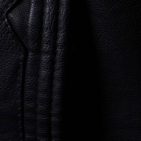 Veste en cuir enduit haut de gamme pour homme, coupe ajustée élégante, respirante, mode hiver, col montant en toile tissée, logo frontal