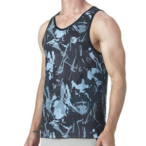 Camiseta sin mangas informal de servicio OEM para hombre, camiseta sin mangas de poliéster de alta calidad, transpirable, de secado rápido, diseño personalizado, talla XL, venta al por mayor - Product Image 2