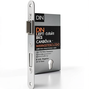 Cerradura de Seguridad DIN Izquierda de Acero Inoxidable BKS con Función de Panik 1201, Cerraduras para Muebles con Llave Redondeada de 20/65/72/9 mm - Product Image 3