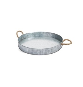 Bandeja para servir alimentos Diseño moderno Mesa hecha a mano Galvanizado Platos para servir alimentos de postre de gran tamaño para una cena elegante - Product Image 5